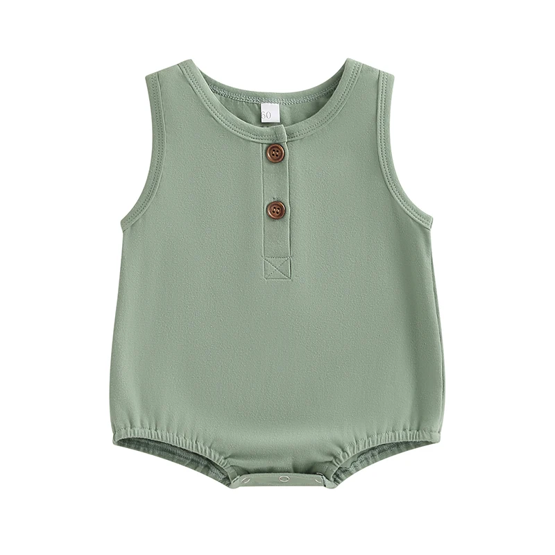 Summer Newborn Baby Clothes Infant Boys Girls Rompers Solid Color Sleeveless O Neck Jumpsuit Playsuit Toddler Clothing
Summer Newborn Baby Clothes Infant Boys Girls Rompers Solid Color Sleeveless O Neck Jumpsuit Playsuit Toddler Clothing