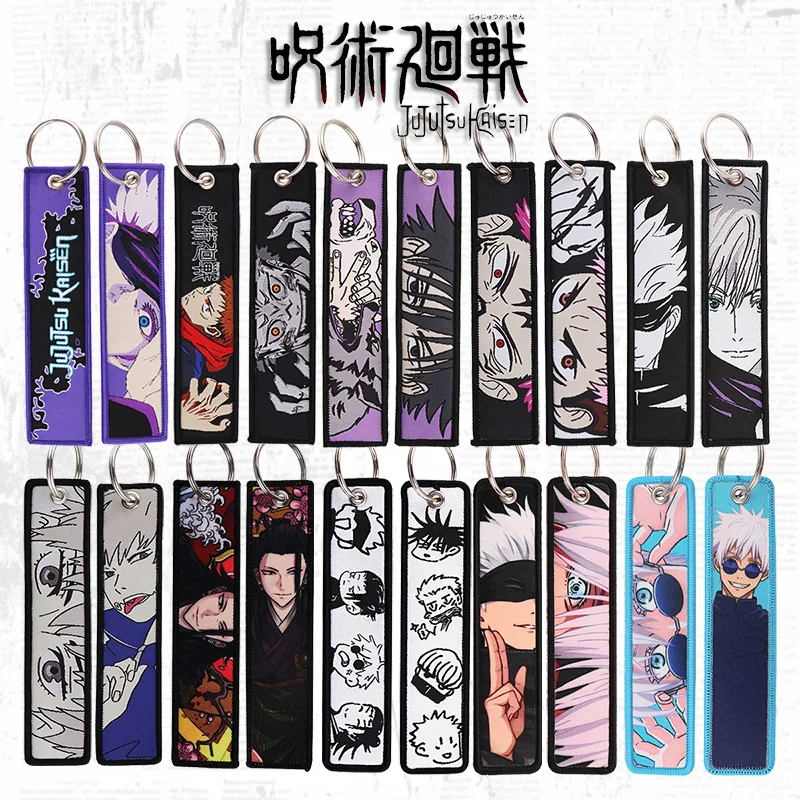 Anime Jujutsu Kaisen Cosplay Key Chain Embroidery Fabric Figure Lable Keychain Bag Pendant Keyring Cartoon Accessories Props
Anime Jujutsu Kaisen Cosplay Key Chain Embroidery Fabric Figure Lable Keychain Bag Pendant Keyring Cartoon Accessories Props