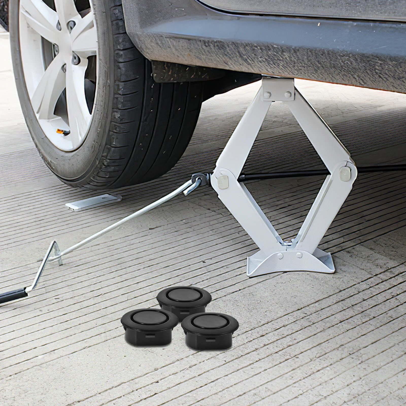 10pcs Car Bumper Parking Sensor Covers Rear Bumper Guard Black Durable Plastic Universal Fit Most Cars Truck Hole Guard
10pcs Car Bumper Parking Sensor Covers Rear Bumper Guard Black Durable Plastic Universal Fit Most Cars Truck Hole Guard