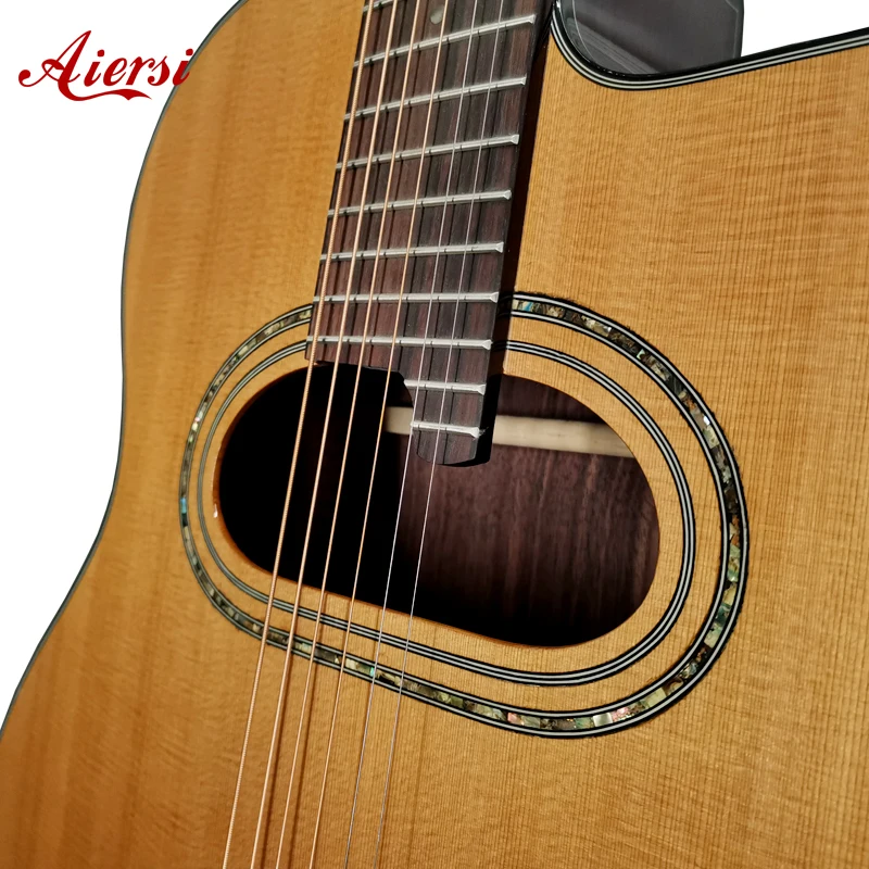 Solid Cedar Archtop D Sound Hole Acoustic Jazz Gypsy Guitar Professional Handmade String Instrument For Stage Performance
Solid Cedar Archtop D Sound Hole Acoustic Jazz Gypsy Guitar Professional Handmade String Instrument For Stage Performance