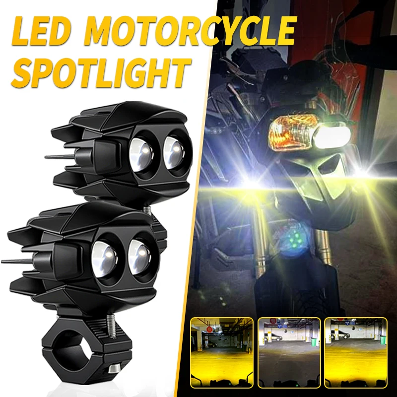 Dual Color Motorcycle LED Headlight For BMW F800S F 800 S 06-11 Universal Auxiliary Spotlight Lamp Mini Projector Driving Light
Dual Color Motorcycle LED Headlight For BMW F800S F 800 S 06-11 Universal Auxiliary Spotlight Lamp Mini Projector Driving Light