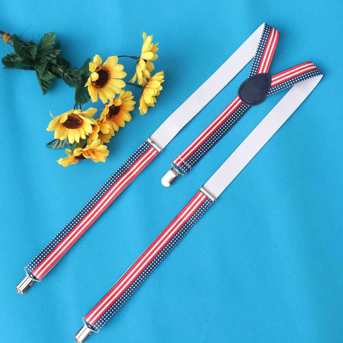 Us Flag Elastic Suspenders Adjustable Clip-on Suspenders Durable Y-Shaped Braces for Jeans Shorts Daily Wear Suspender
Us Flag Elastic Suspenders Adjustable Clip-on Suspenders Durable Y-Shaped Braces for Jeans Shorts Daily Wear Suspender