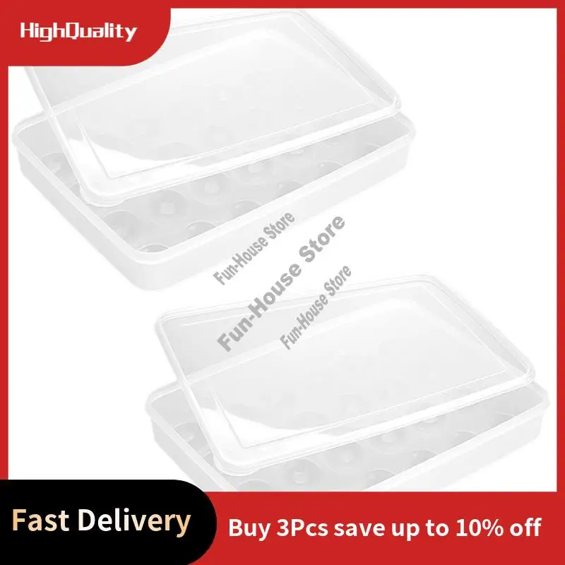2 Clear Egg Containers With Lid Hold 48 Eggs, Easy Carry Accessory Part Dishwasher Safe Carrier,Stackable-ABAJ
2 Clear Egg Containers With Lid Hold 48 Eggs, Easy Carry Accessory Part Dishwasher Safe Carrier,Stackable-ABAJ