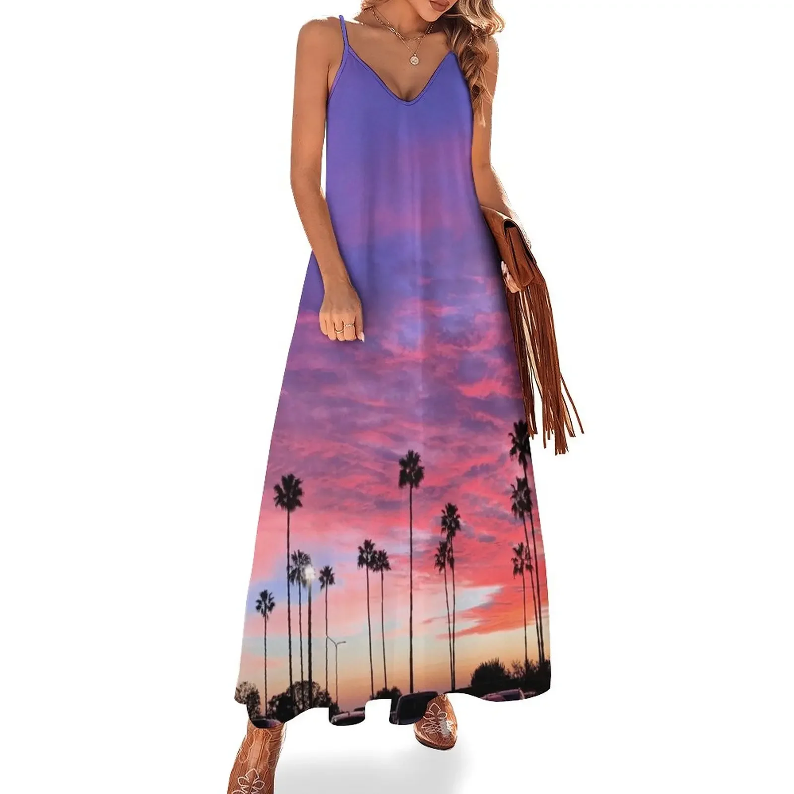 Purple Summer Sunset in California Sleeveless Dress women's evening dress 2025 luxury evening dress woman for wedding
Purple Summer Sunset in California Sleeveless Dress women's evening dress 2025 luxury evening dress woman for wedding