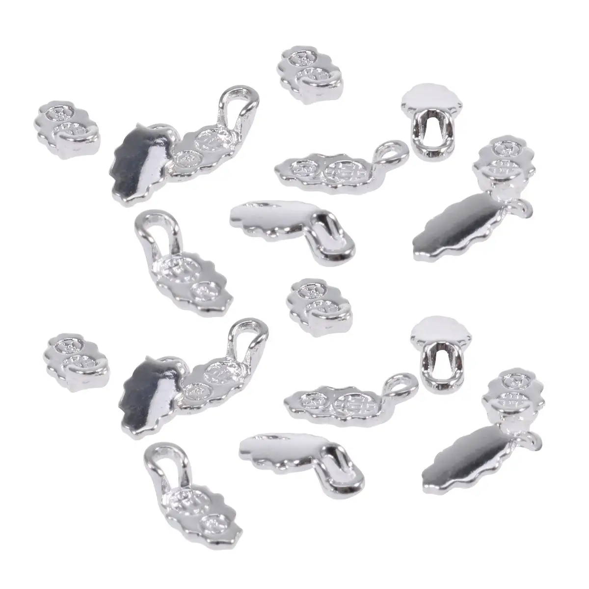 30 pcs Silver Earring for DIY Accessories Jewelry Making Glue On Pendants Flat Pad Bail Gifts Family Friends
30 pcs Silver Earring for DIY Accessories Jewelry Making Glue On Pendants Flat Pad Bail Gifts Family Friends