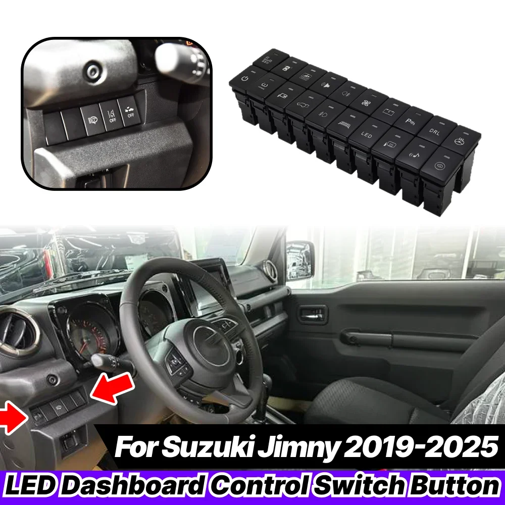 1 шт. для Suzuki Jimny 2019 2020 2021 2022 2023 2024 2025 светодиодный переключатель управления приборной панелью с кабелем автоаксессуары
1 шт. для Suzuki Jimny 2019 2020 2021 2022 2023 2024 2025 светодиодный переключатель управления приборной панелью с кабелем автоаксессуары