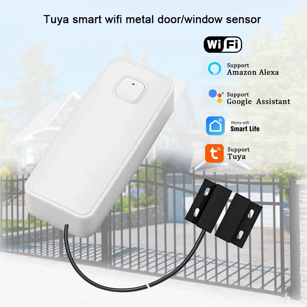 WiFi Metal Door Sensor Rolding Door Detector for Home Security Wireless Gate Door Open/Close Detection Free APP Message Push
WiFi Metal Door Sensor Rolding Door Detector for Home Security Wireless Gate Door Open/Close Detection Free APP Message Push