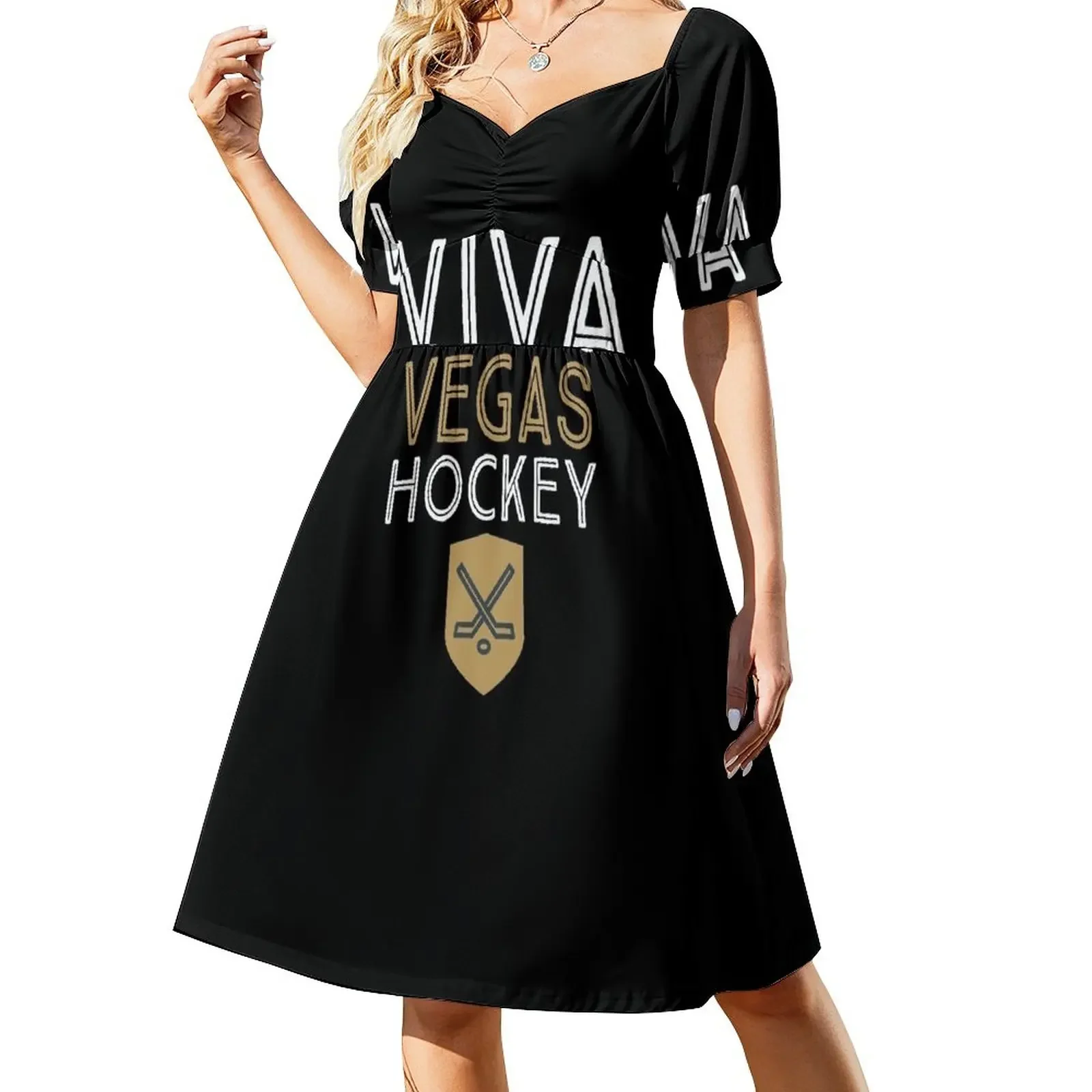 Viva Vegas Hockey Golden Hockey Knights Short-Sleeved Dress women's summer dress 2025 long dresses for women Long dress woman
Viva Vegas Hockey Golden Hockey Knights Short-Sleeved Dress women's summer dress 2025 long dresses for women Long dress woman