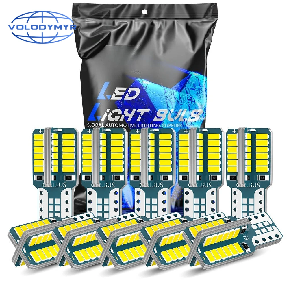 Volodymyr Canbus T10 W16W 921 912 T16 902 LED Bulbs 48pcs 3014SMD Super Bright 480LM Car Reversing Light 6500K White 12V
Volodymyr Canbus T10 W16W 921 912 T16 902 LED Bulbs 48pcs 3014SMD Super Bright 480LM Car Reversing Light 6500K White 12V
