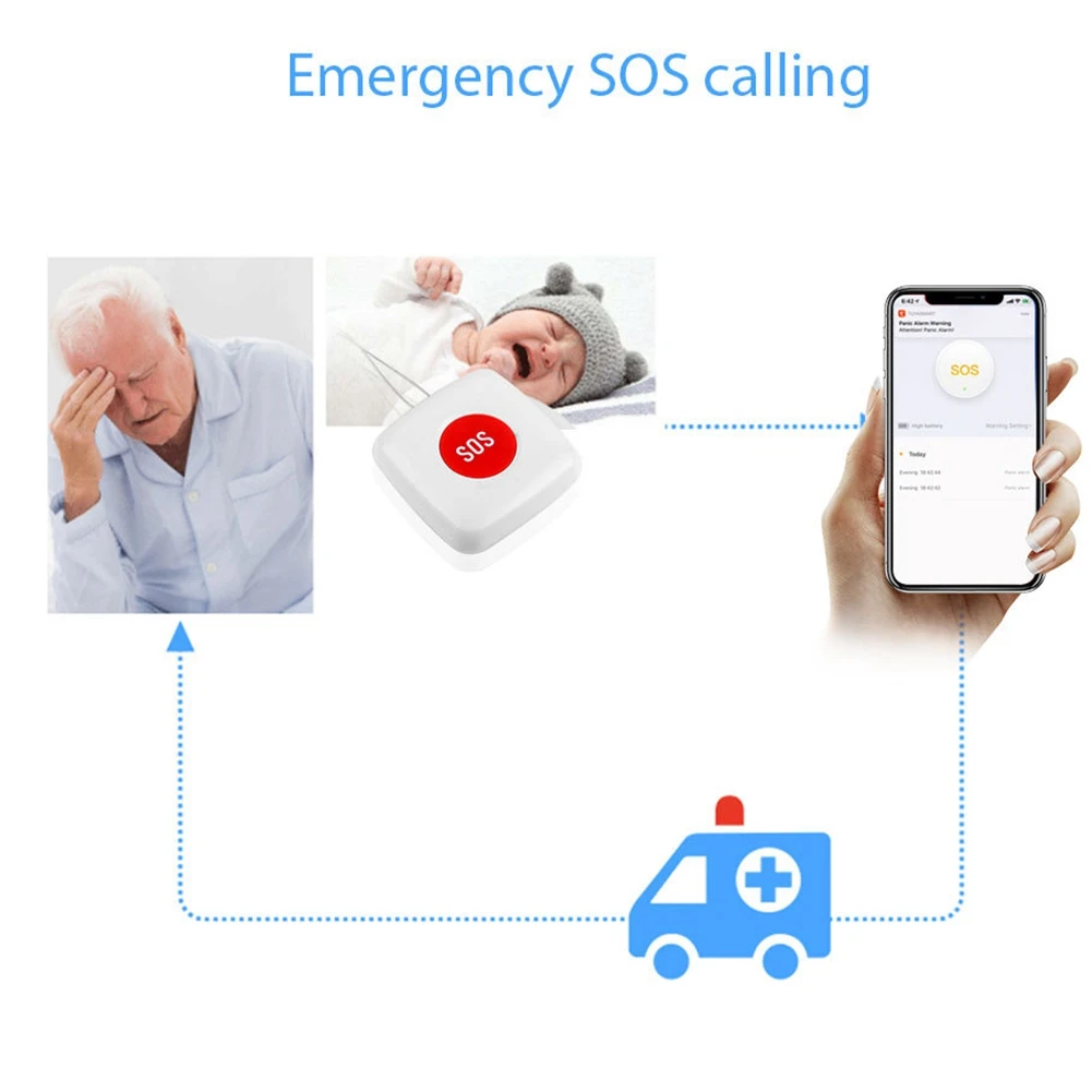 【Hot Cake】Elderly Alarm Remote Control Alarm Waterproof Emergency Panic Button Switch Remote Control
【Hot Cake】Elderly Alarm Remote Control Alarm Waterproof Emergency Panic Button Switch Remote Control
