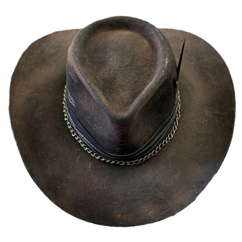 Roleplay Cowboy Hat Wool Fedoras Hat Music Festival Sun Hat Adult Costume Headwear
Roleplay Cowboy Hat Wool Fedoras Hat Music Festival Sun Hat Adult Costume Headwear