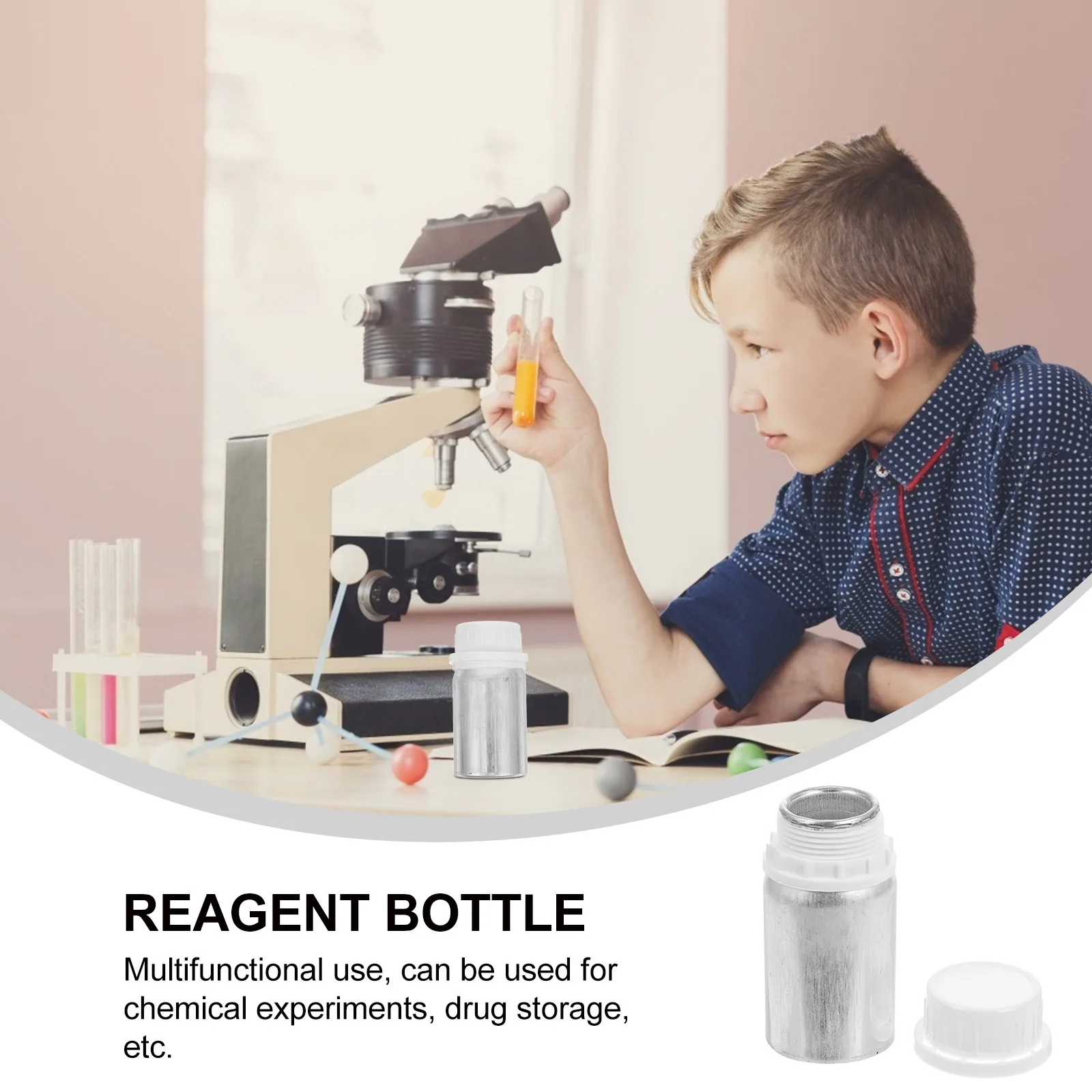 4 Pcs Aluminum Bottle Sample Vial Chemical Storage Empty Container Lab Bottles Dispensing
4 Pcs Aluminum Bottle Sample Vial Chemical Storage Empty Container Lab Bottles Dispensing