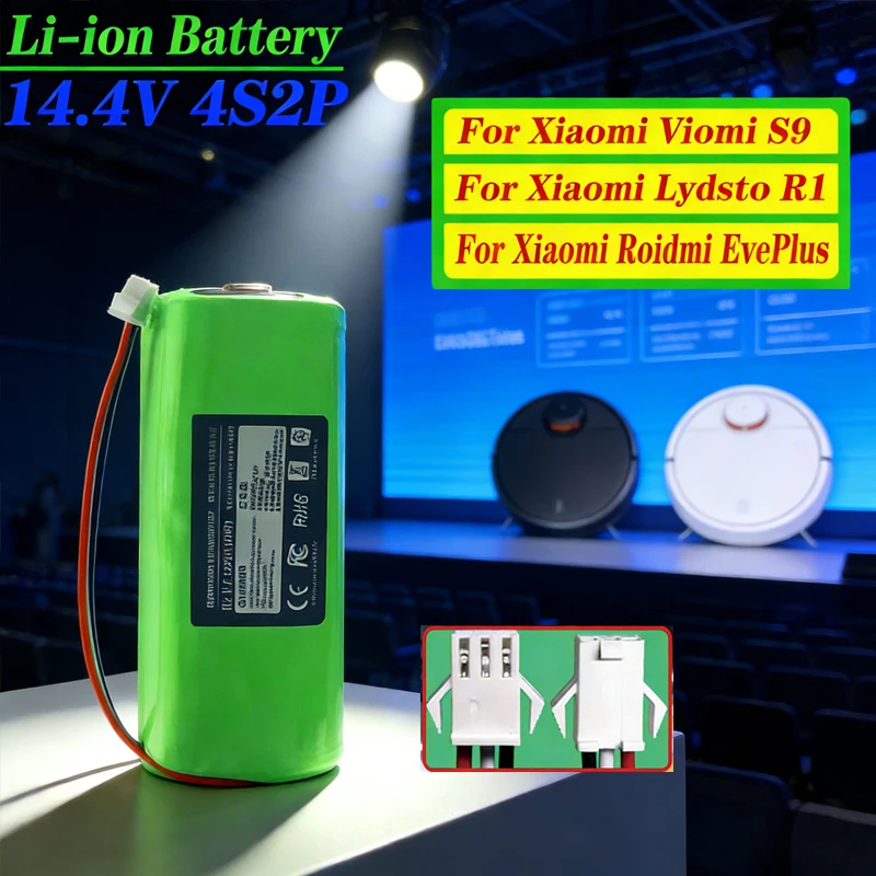 ✅✅New 14.4V 5200/6500/9800/12800mAh Robot Battery For Xiaomi Viomi S9 ROIDMI EVE PLUS Robotic Vacuum Cleaner
✅✅New 14.4V 5200/6500/9800/12800mAh Robot Battery For Xiaomi Viomi S9 ROIDMI EVE PLUS Robotic Vacuum Cleaner