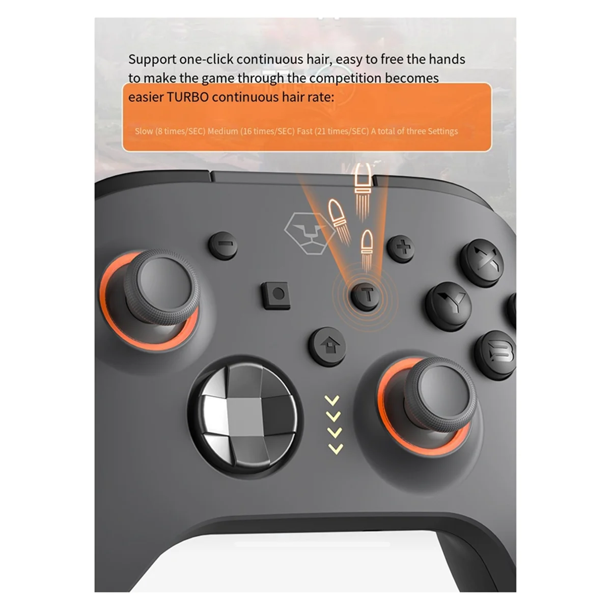Wireless Bluetooth Joystick for Switch Great Sage Generation Gamepad HD Vibration Macro Programming Hall Joystick Gray-ABRJ
Wireless Bluetooth Joystick for Switch Great Sage Generation Gamepad HD Vibration Macro Programming Hall Joystick Gray-ABRJ