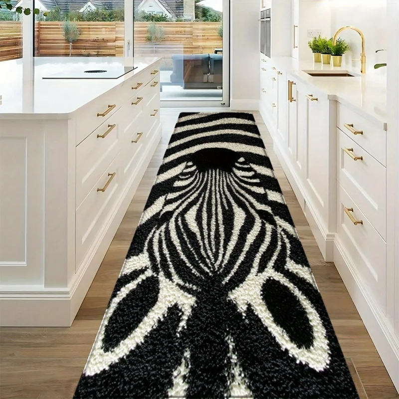 VIKAMA Nordic Light Luxury Zebra Pattern Long Rug Non-Slip Washable Mat for Kitchen Corridor Home Decoration
VIKAMA Nordic Light Luxury Zebra Pattern Long Rug Non-Slip Washable Mat for Kitchen Corridor Home Decoration