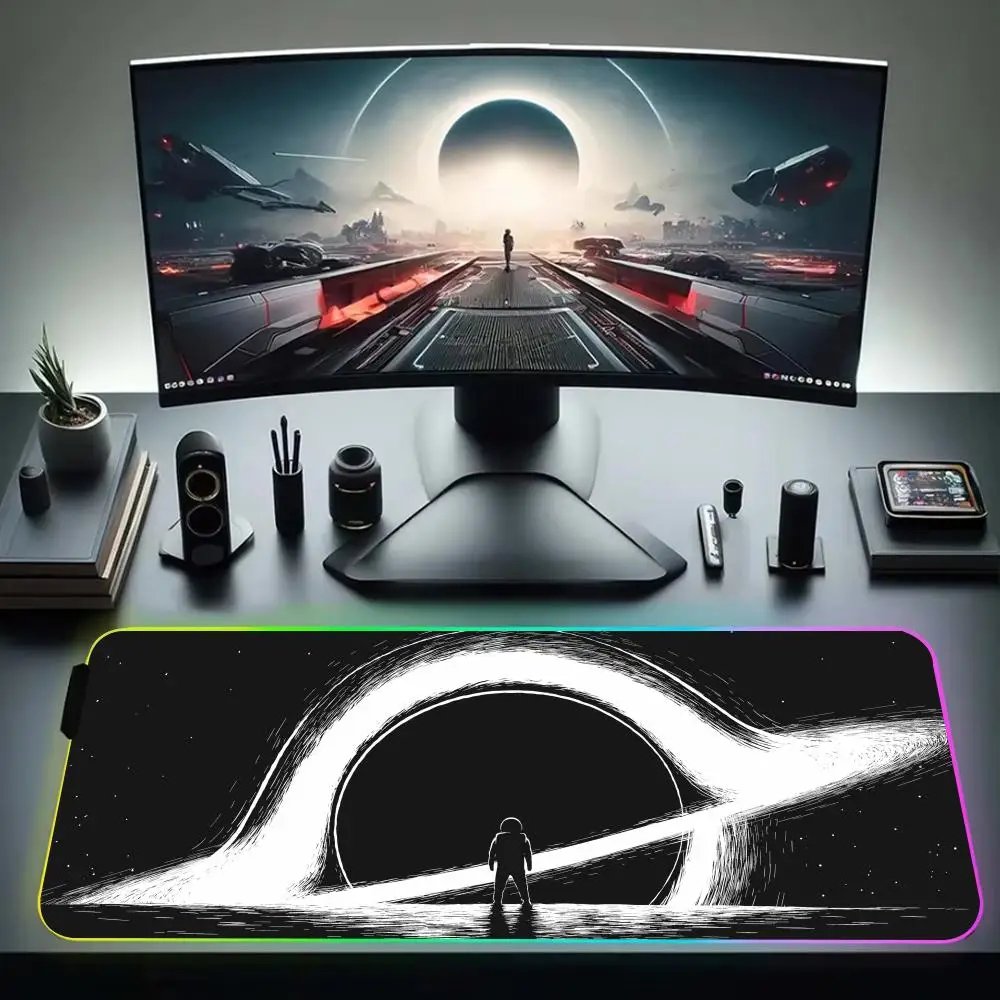 black hole Mouse Pad XXL RGB Mouse Pad Kawaii Gaming Accessories Computer keyboard Large Led Desk Mat Backlight Mousepad
black hole Mouse Pad XXL RGB Mouse Pad Kawaii Gaming Accessories Computer keyboard Large Led Desk Mat Backlight Mousepad