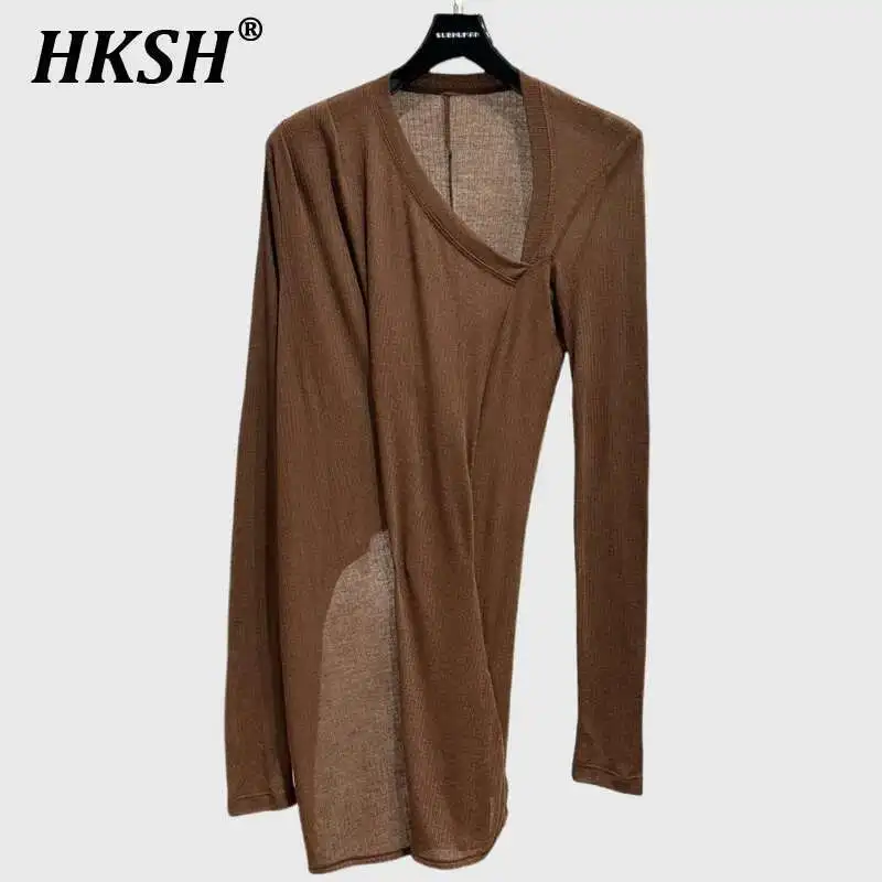 HKSH Весенне-осенняя новая женская футболка Tide Dark Niche Design Тонкая футболка с длинными рукавами 3D-кроем Хлопковые футболки с наклонными плечами и v-образным вырезом HK4458
HKSH Весенне-осенняя новая женская футболка Tide Dark Niche Design Тонкая футболка с длинными рукавами 3D-кроем Хлопковые футболки с наклонными плечами и v-образным вырезом HK4458