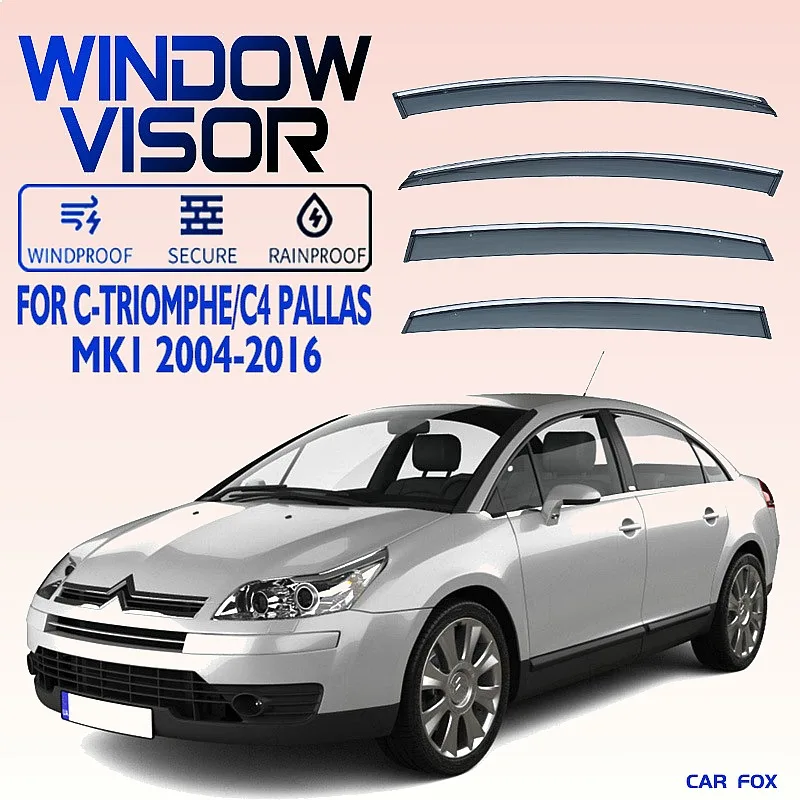For CITROEN C4 Pallas Lounge Car Window Visor Rain Sun Shade Awning Windshield Side Auto Accessories
For CITROEN C4 Pallas Lounge Car Window Visor Rain Sun Shade Awning Windshield Side Auto Accessories