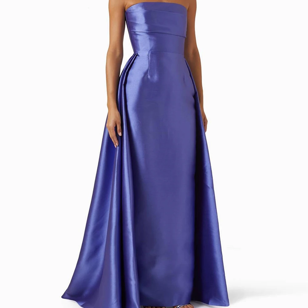 Customized High Quality Satin A-Line Evening Dress Fashion Floor Length Strapless Sleeveless vestidos para mujer
Customized High Quality Satin A-Line Evening Dress Fashion Floor Length Strapless Sleeveless vestidos para mujer