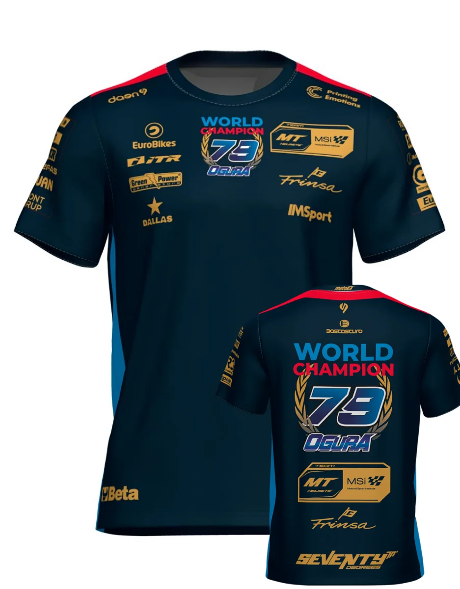 73 World Champion Moto Racing T-shirt Men's Short Sleeve Jersey with Champion Print Casual Sportswear Biker Fans 2026 New
73 World Champion Moto Racing T-shirt Men's Short Sleeve Jersey with Champion Print Casual Sportswear Biker Fans 2026 New
