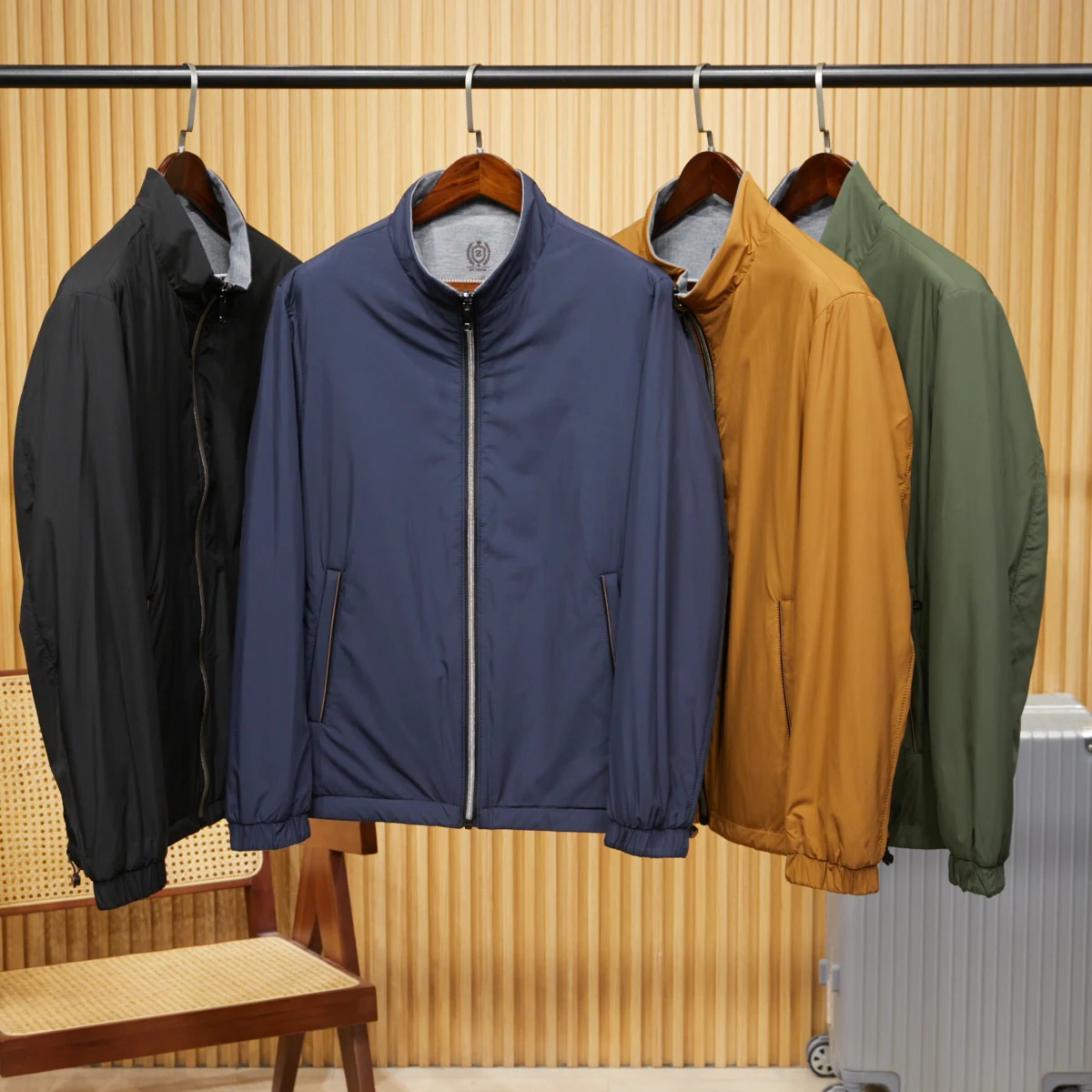 Ultra Light Tech Fabric 3D Tailored Men's Double-Sided Wear Busin Jaet Stand Collar Long Sve Stand Fit Spring Jaet
Ultra Light Tech Fabric 3D Tailored Men's Double-Sided Wear Busin Jaet Stand Collar Long Sve Stand Fit Spring Jaet