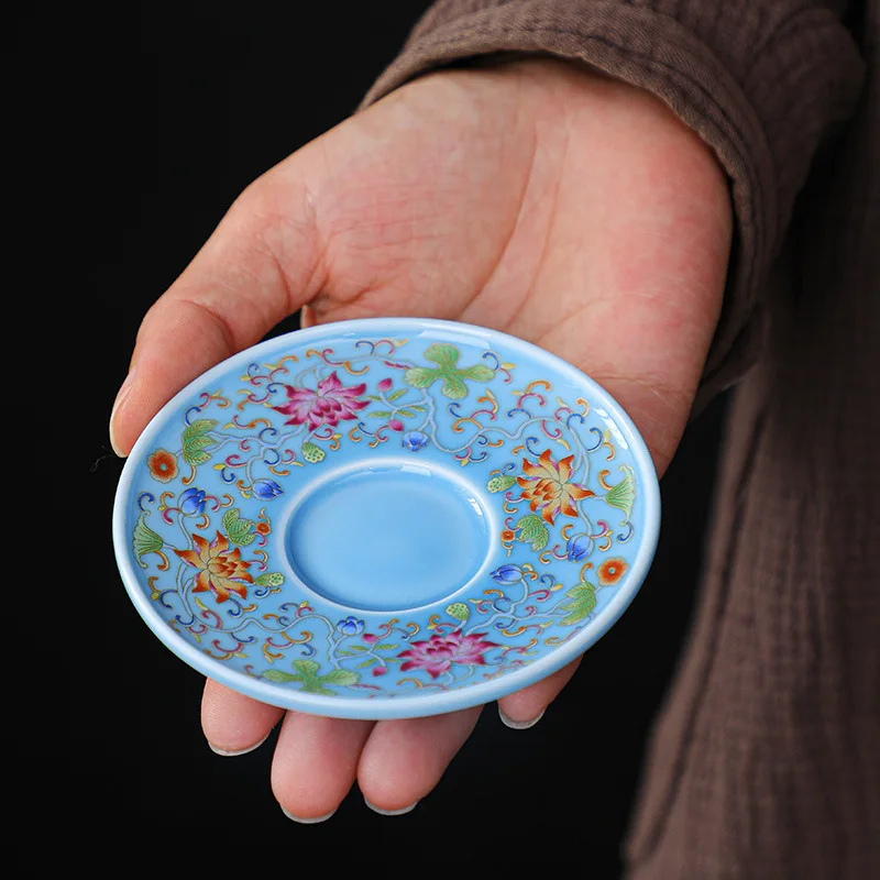 Enamel Ceramic Chinoiserie Tea Cup Coaster Tea Mat Tea Saucer Accessories Ceramic Small Plate Small Coaster
Enamel Ceramic Chinoiserie Tea Cup Coaster Tea Mat Tea Saucer Accessories Ceramic Small Plate Small Coaster
