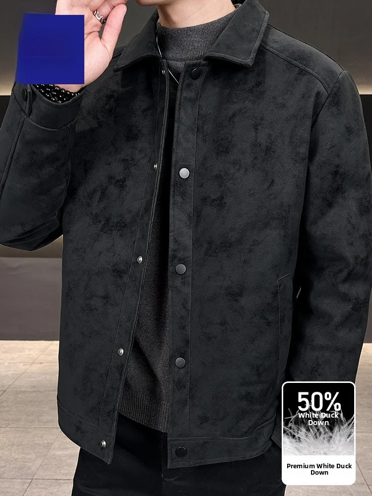 Lormen Men's down Jaet Fce Lined Thi Du down Casual Sle Winter Coat Busin Gentleman Commute Windproof Warmth
Lormen Men's down Jaet Fce Lined Thi Du down Casual Sle Winter Coat Busin Gentleman Commute Windproof Warmth