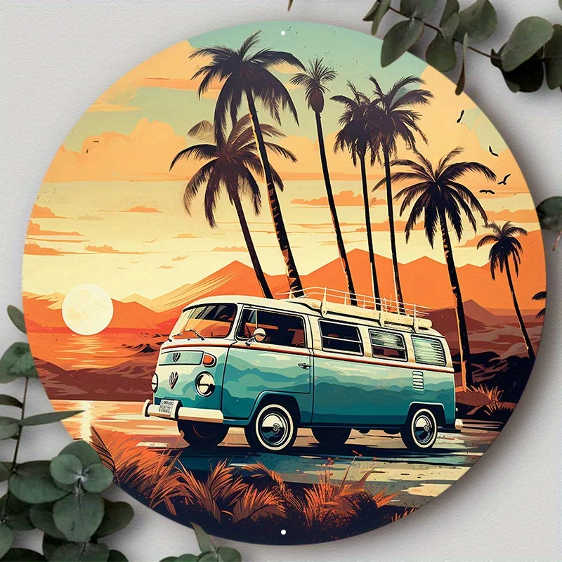 Aluminum Metal Sign The Summer Vibes Sign Features A Bus with Palm Trees Suitable for Various Scenarios, Decorative Wall Poster
Aluminum Metal Sign The Summer Vibes Sign Features A Bus with Palm Trees Suitable for Various Scenarios, Decorative Wall Poster
