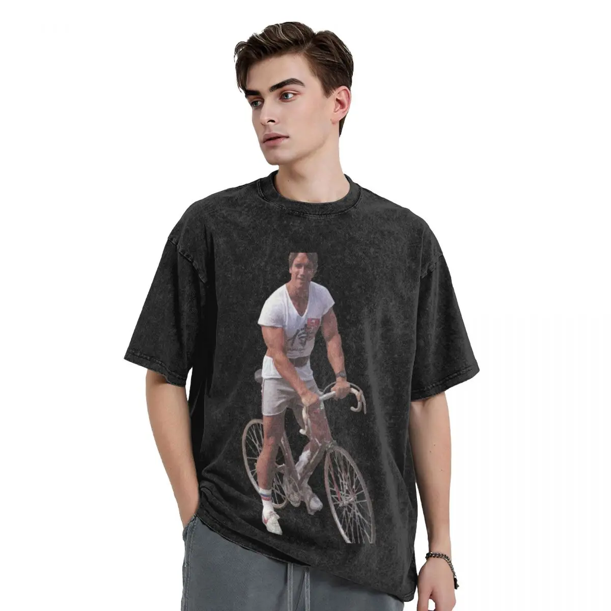 Arnold on a Bike T-Shirt heavyweights graphic t shirt vintage Short sleeve tee men
Arnold on a Bike T-Shirt heavyweights graphic t shirt vintage Short sleeve tee men