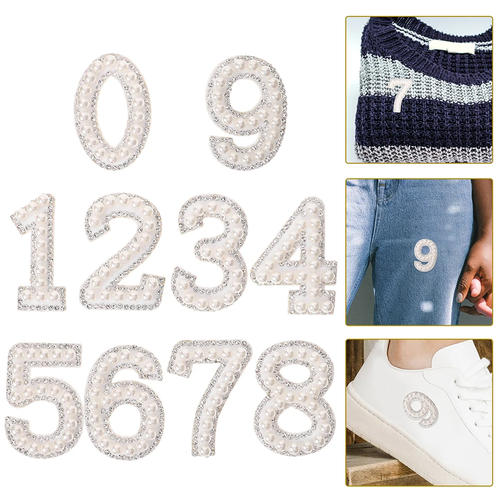 20pcs Rhinestone Pearl On Number Patches For Diy Clothing Decorative Coat Patches Bling Rhinestone Numbers For Clothes Shoes Bag
20pcs Rhinestone Pearl On Number Patches For Diy Clothing Decorative Coat Patches Bling Rhinestone Numbers For Clothes Shoes Bag