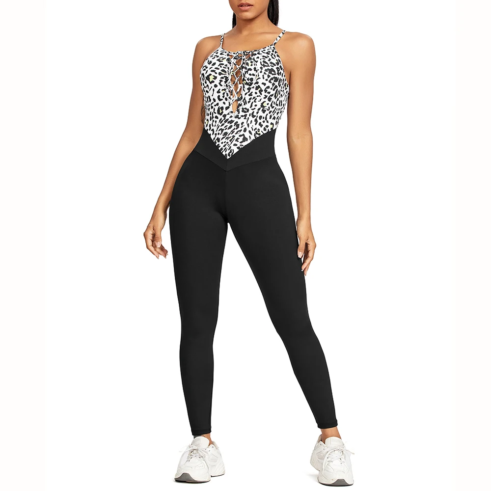 Leopard Printing Yoga Backless Jumpsuit Workout Catsuit Women Sexy Sleeveless Bodysuit Gym Romper Sportswear Fitness Yoga Suit
Leopard Printing Yoga Backless Jumpsuit Workout Catsuit Women Sexy Sleeveless Bodysuit Gym Romper Sportswear Fitness Yoga Suit
