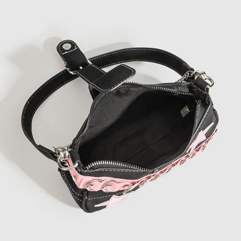 Y2K Large Capacity Stars Pattern Handbags Trendy Vintage Denim Underarm Bag Chain Splicing Retro Shoulder Bags Daily Carry
Y2K Large Capacity Stars Pattern Handbags Trendy Vintage Denim Underarm Bag Chain Splicing Retro Shoulder Bags Daily Carry