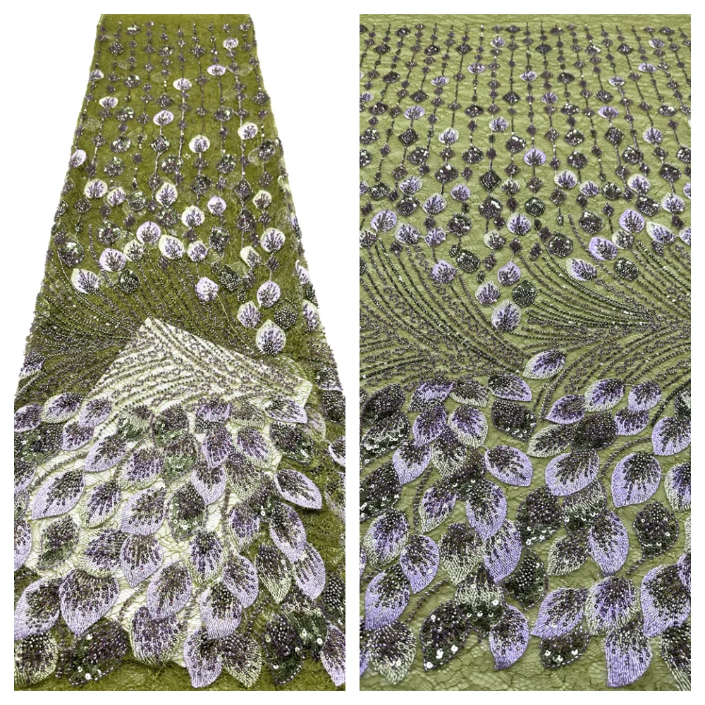 2026 New Design Luxury Beaded Sequence Lace Design African Sequins Fabric Beaded for Wedding Party Dress 5 Yatds
2026 New Design Luxury Beaded Sequence Lace Design African Sequins Fabric Beaded for Wedding Party Dress 5 Yatds