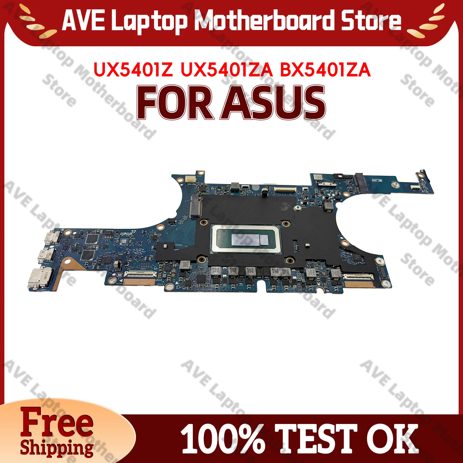 UX5401 UX5401ZA Laptop Motherboard For ASUS ZenBook UX540ZA BX5401EA RX5401EA UP5401EA Notebook Mainboard With 12th Gen i5 i7 i9
UX5401 UX5401ZA Laptop Motherboard For ASUS ZenBook UX540ZA BX5401EA RX5401EA UP5401EA Notebook Mainboard With 12th Gen i5 i7 i9