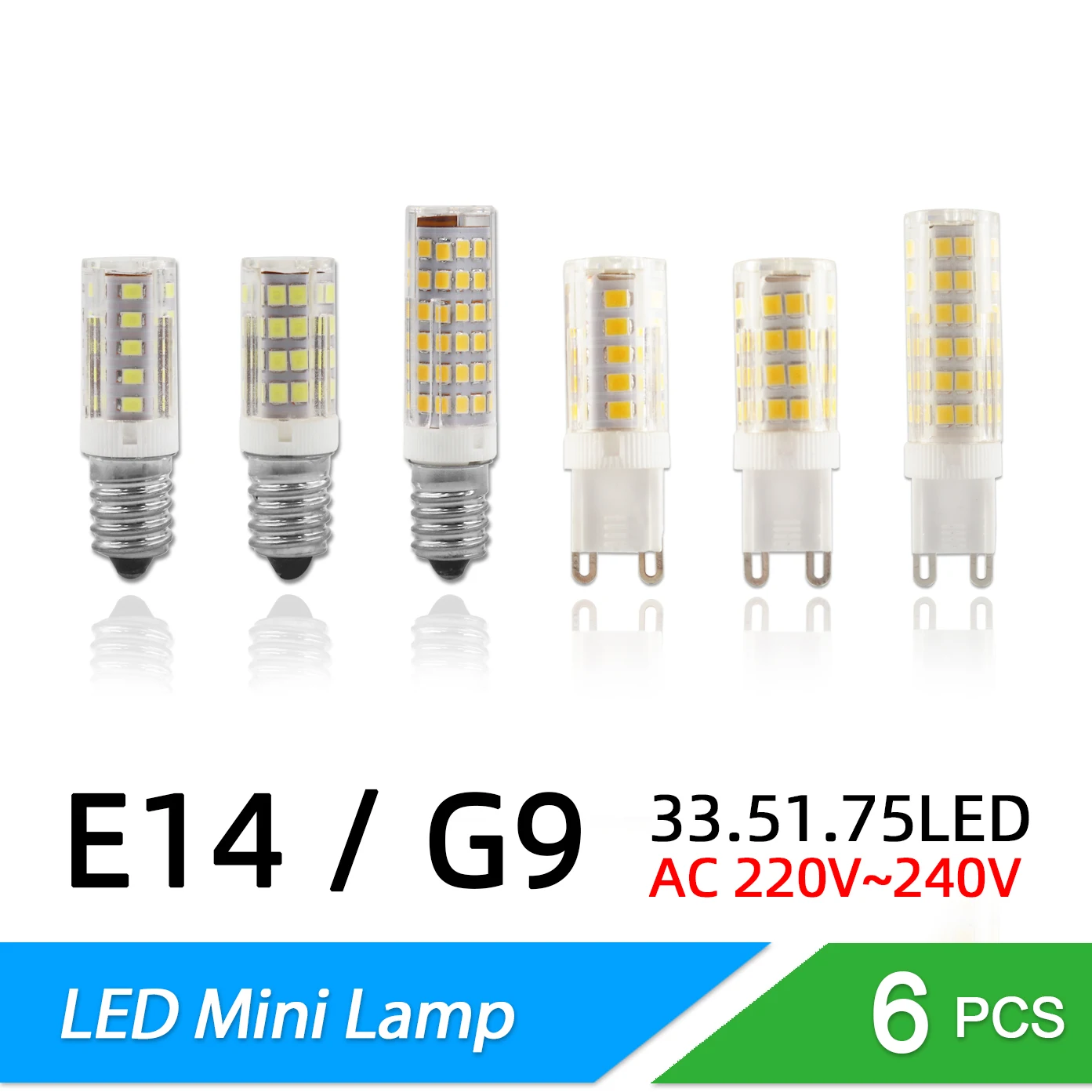 6 шт., лампочка для холодильника, G9/E14
6 шт., лампочка для холодильника, G9/E14