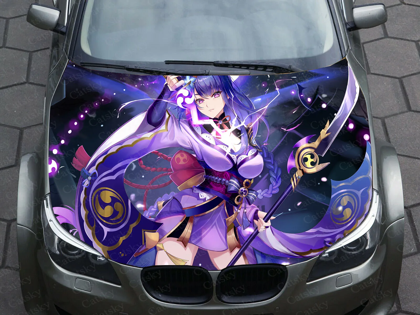 Genshin Impact Raiden Shogun Car Decal Graphics Vinyl decal Cover Pattern Packaging custom design hood engine Decal Stickers
Genshin Impact Raiden Shogun Car Decal Graphics Vinyl decal Cover Pattern Packaging custom design hood engine Decal Stickers