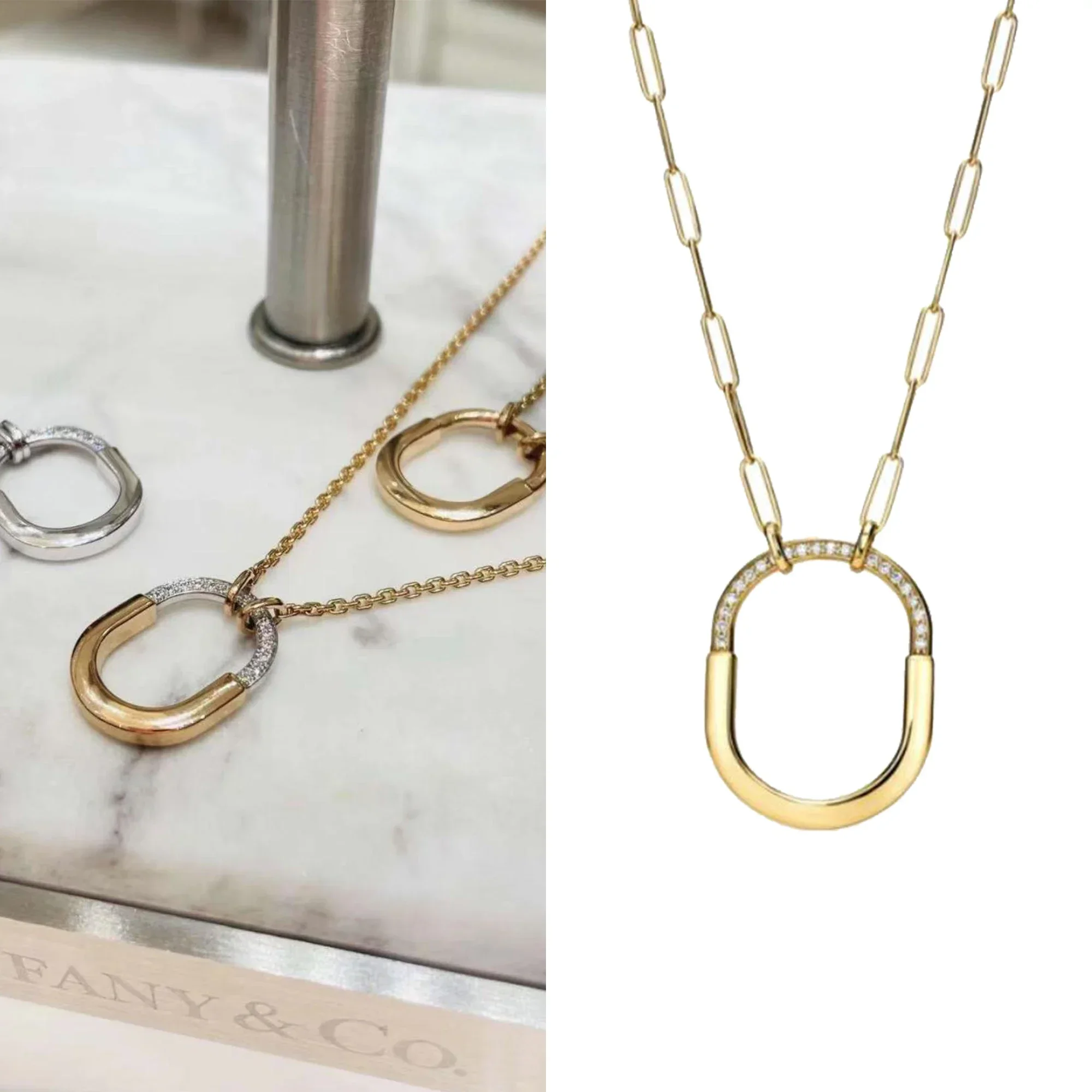 Light luxury diamond studded lock pendant necklace made of pure silver S925, high-quality neutral necklace, Lock series
Light luxury diamond studded lock pendant necklace made of pure silver S925, high-quality neutral necklace, Lock series