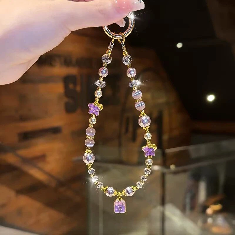 Light Luxury High-end Sparkling Beaded Crystal Phone Chain Short Strap Anti-drop Hand Strap Keychain Bag Pendant Exquisite
Light Luxury High-end Sparkling Beaded Crystal Phone Chain Short Strap Anti-drop Hand Strap Keychain Bag Pendant Exquisite