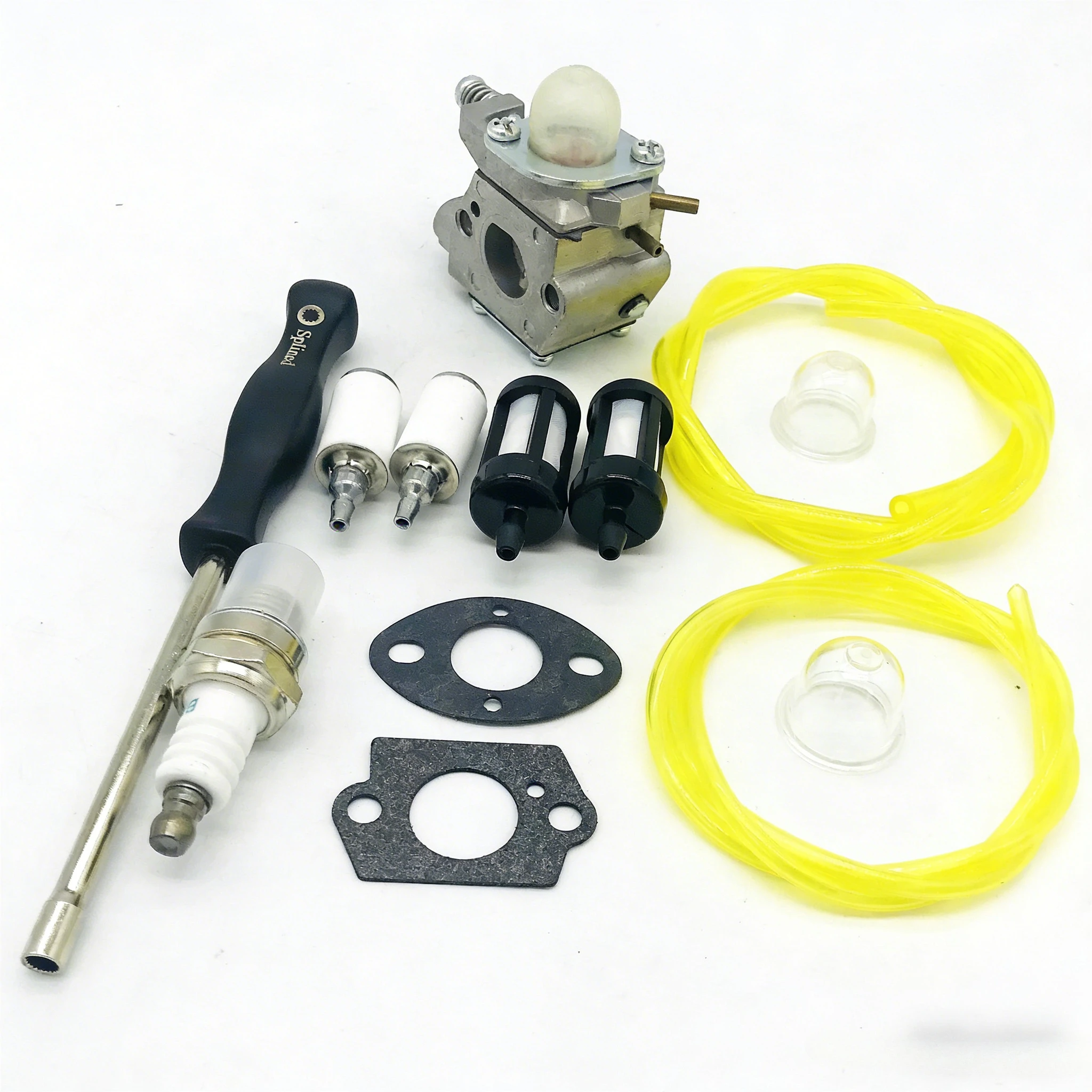 Комплект карбюратора с масляной трубкой WT-631, подходит для Poulan/Husqvarna 530069990, масляный фильтр, свеча зажигания и другие аксессуары.
Комплект карбюратора с масляной трубкой WT-631, подходит для Poulan/Husqvarna 530069990, масляный фильтр, свеча зажигания и другие аксессуары.