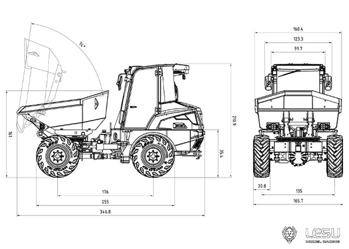 RTR 1/14 LESU 6MDX RC Hydraulic Dumper Model Radio Control Truck Loader Construction Vehicle Light Sound Battery RC Toy THZH1397
RTR 1/14 LESU 6MDX RC Hydraulic Dumper Model Radio Control Truck Loader Construction Vehicle Light Sound Battery RC Toy THZH1397