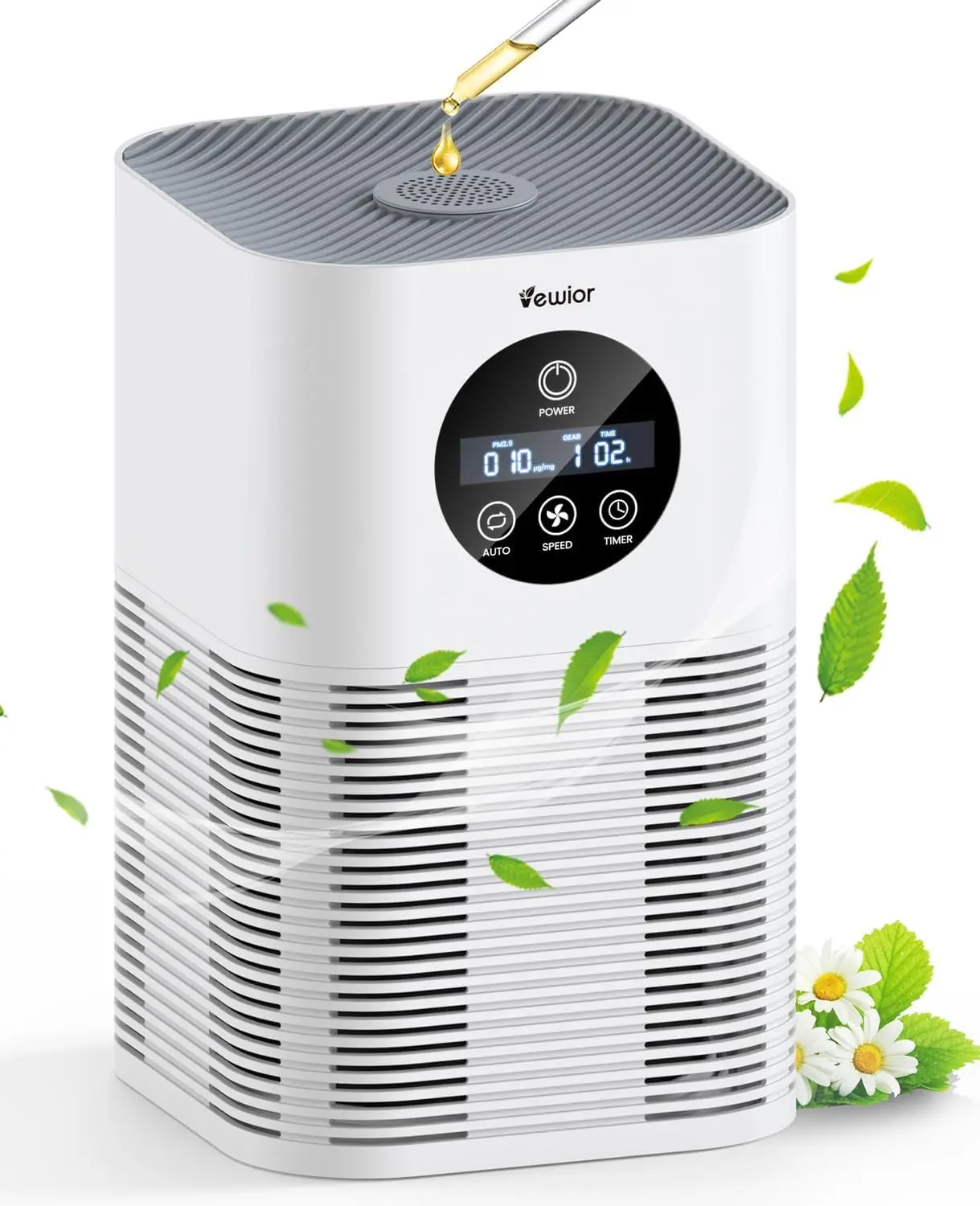 Air Purifiers for Home Large Room up to 600 Ft², VEWIOR H13 True Hepa Air Purifiers for Pets Hair, Dander, Smoke, Pollen, 3 Fan
Air Purifiers for Home Large Room up to 600 Ft², VEWIOR H13 True Hepa Air Purifiers for Pets Hair, Dander, Smoke, Pollen, 3 Fan
