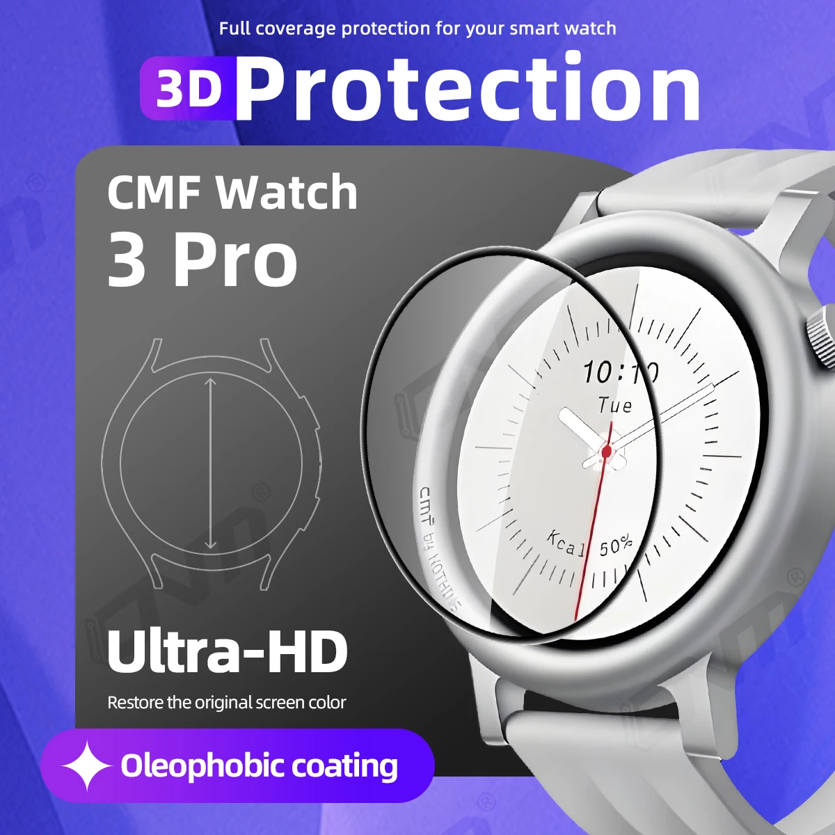 3D Protection Film for CMF watch 3 pro Screen Protector, Full Coverage Anti-scratch Smartwatch Accessories (Not Glass)
3D Protection Film for CMF watch 3 pro Screen Protector, Full Coverage Anti-scratch Smartwatch Accessories (Not Glass)