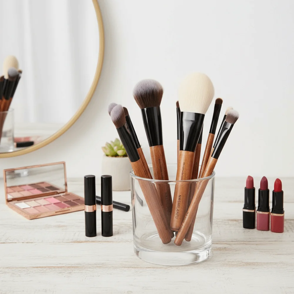 14Pcs Premium Synthetic Makeup Brush Set Animal Hair Natural Wood Professional Makeup Brush Soft High Quality Eye Shadow Brush
14Pcs Premium Synthetic Makeup Brush Set Animal Hair Natural Wood Professional Makeup Brush Soft High Quality Eye Shadow Brush