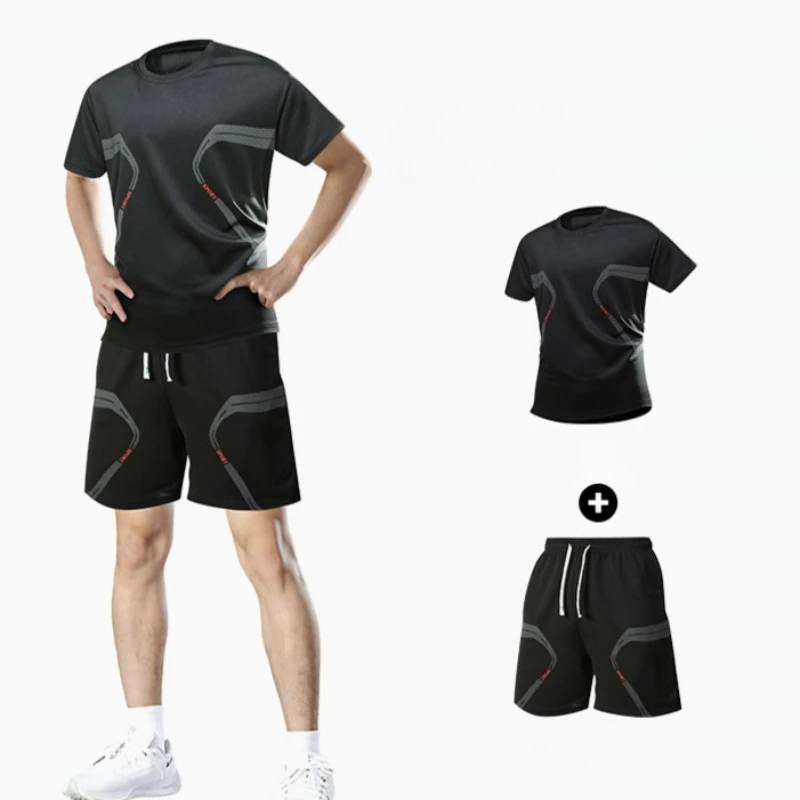 Men's Quick Dry Running Sets Summer Breathable Hiking Fishing T-Shirt Short Soft Elasticity Gym Fitness Suits Outdoor Sportswear
Men's Quick Dry Running Sets Summer Breathable Hiking Fishing T-Shirt Short Soft Elasticity Gym Fitness Suits Outdoor Sportswear