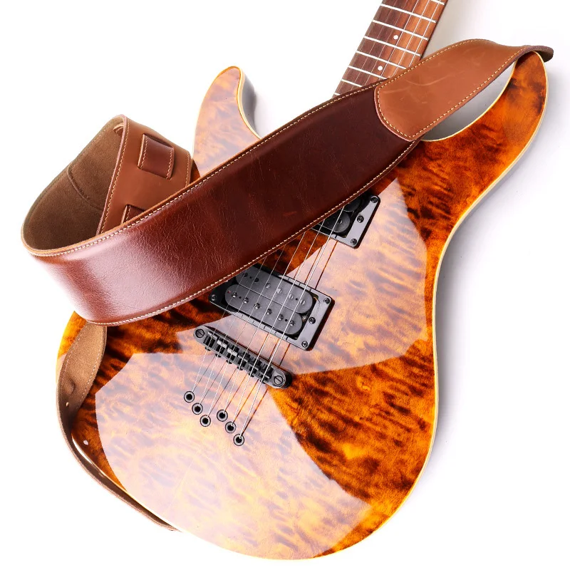 A57T Guitar Accessories Thick Genuine Leather Electric Bass Guitar Strap Adjustable Acoustic Folk Classical Guitar Belt Strap
A57T Guitar Accessories Thick Genuine Leather Electric Bass Guitar Strap Adjustable Acoustic Folk Classical Guitar Belt Strap