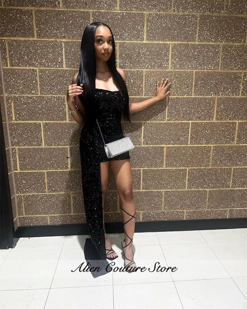 Короткие черные сексуальные платья для выпускного вечера по индивидуальному заказу без бретелек без рукавов с блестками и бисером мини-платья для дня рождения, выпускного вечера
Короткие черные сексуальные платья для выпускного вечера по индивидуальному заказу без бретелек без рукавов с блестками и бисером мини-платья для дня рождения, выпускного вечера