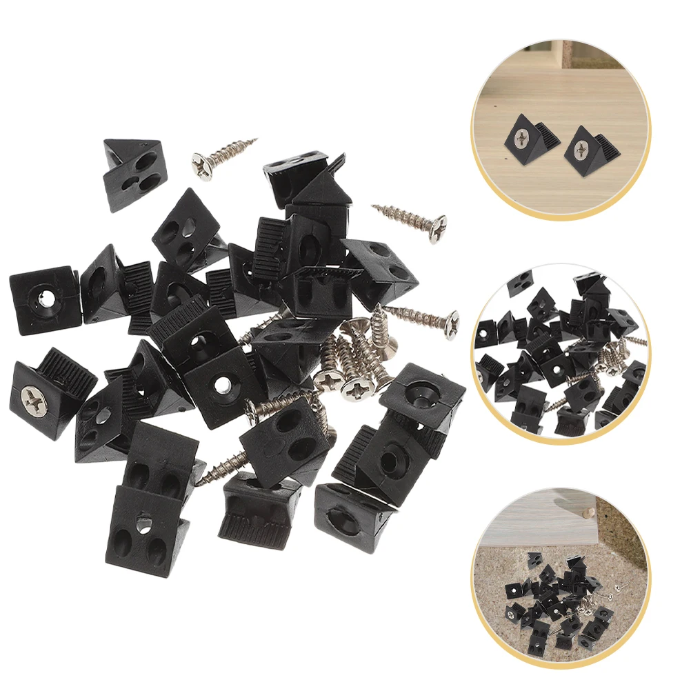 106 Pcs Layer Support Screws Drawer Reinforcement Bottom Right Angle Heavy Duty Corner Bracket Black Brackets Cabinet Wedge
106 Pcs Layer Support Screws Drawer Reinforcement Bottom Right Angle Heavy Duty Corner Bracket Black Brackets Cabinet Wedge
