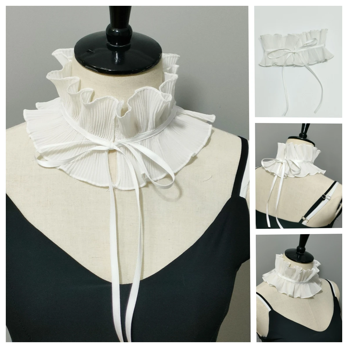 Vintage Court Style Organ wrinkled Victorian Tie Elegant Chiffon False Collar Performance Accessories
Vintage Court Style Organ wrinkled Victorian Tie Elegant Chiffon False Collar Performance Accessories