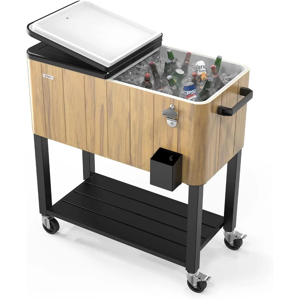 80 Quart Party Ice Cooler Table with Wheels, Cover and Water Pipe, Patio Coolers Cart for Patio Pool Party, Ice Cooler Table
80 Quart Party Ice Cooler Table with Wheels, Cover and Water Pipe, Patio Coolers Cart for Patio Pool Party, Ice Cooler Table
