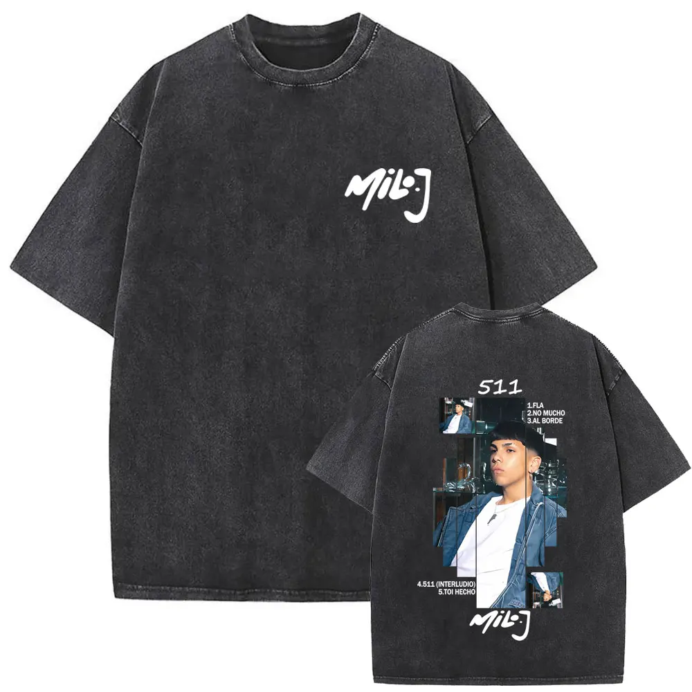 Washed Vintage Rapper Milo J 511 Album Graphic T-shirt Men Women Hip Hop Fashion Trend T Shirts Male Casual Oversized T-shirts
Washed Vintage Rapper Milo J 511 Album Graphic T-shirt Men Women Hip Hop Fashion Trend T Shirts Male Casual Oversized T-shirts